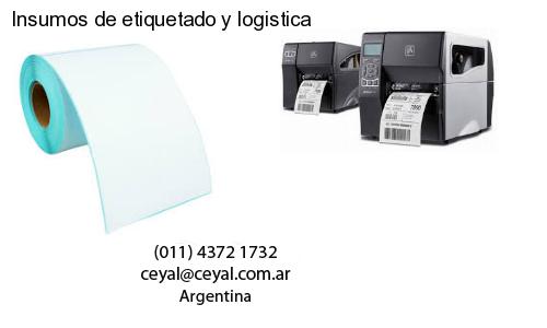 Insumos de etiquetado y logistica