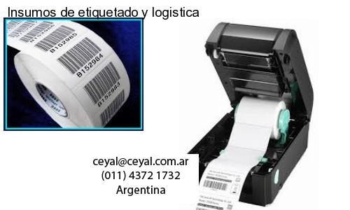 Insumos de etiquetado y logistica