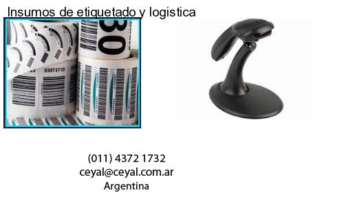 Insumos de etiquetado y logistica