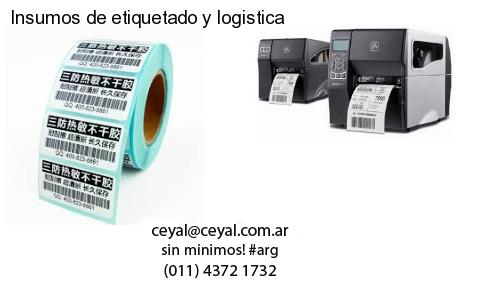 Insumos de etiquetado y logistica