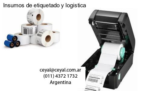 Insumos de etiquetado y logistica