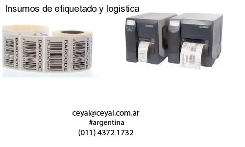 Insumos de etiquetado y logistica