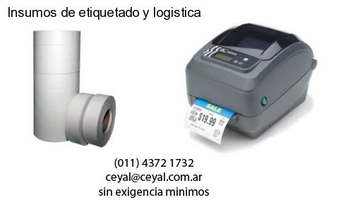 Insumos de etiquetado y logistica