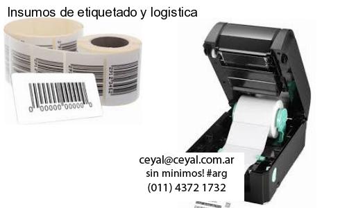 Insumos de etiquetado y logistica