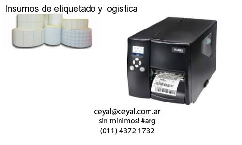 Insumos de etiquetado y logistica