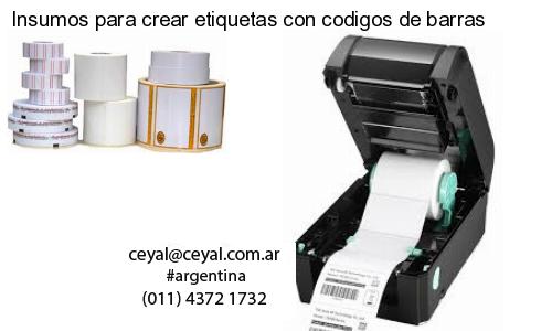 Insumos para crear etiquetas con codigos de barras