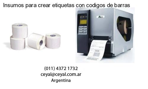 Insumos para crear etiquetas con codigos de barras
