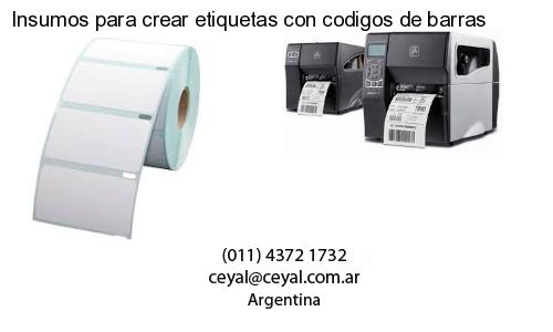 Insumos para crear etiquetas con codigos de barras
