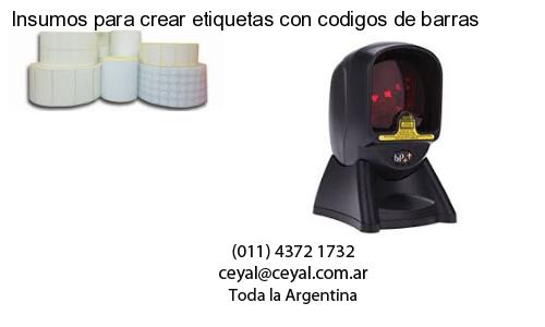 Insumos para crear etiquetas con codigos de barras