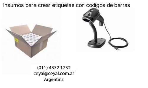 Insumos para crear etiquetas con codigos de barras