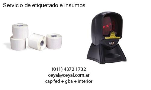 Servicio de etiquetado e insumos