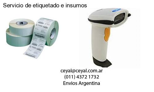 Servicio de etiquetado e insumos