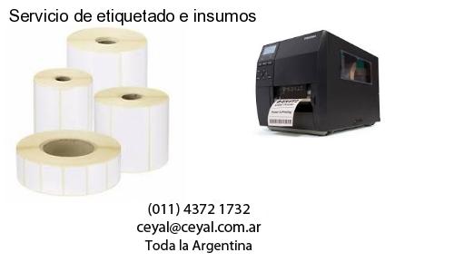 Servicio de etiquetado e insumos