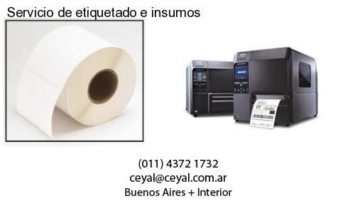 Servicio de etiquetado e insumos