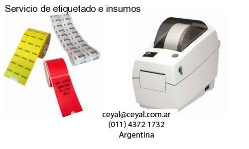 Servicio de etiquetado e insumos
