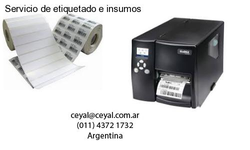 Servicio de etiquetado e insumos