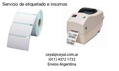 Servicio de etiquetado e insumos