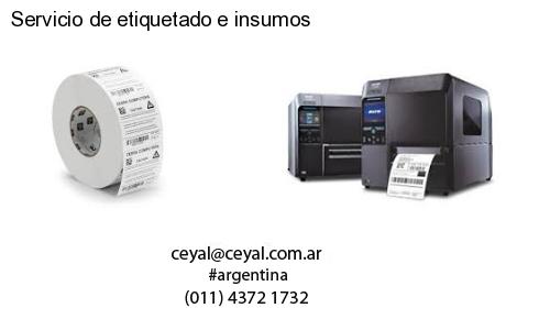 Servicio de etiquetado e insumos