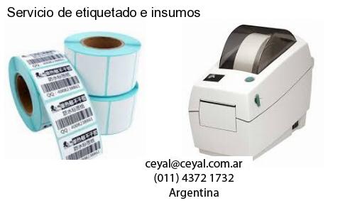 Servicio de etiquetado e insumos