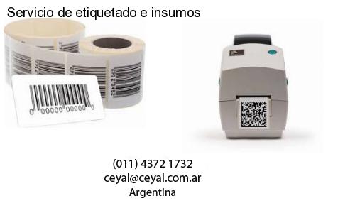 Servicio de etiquetado e insumos