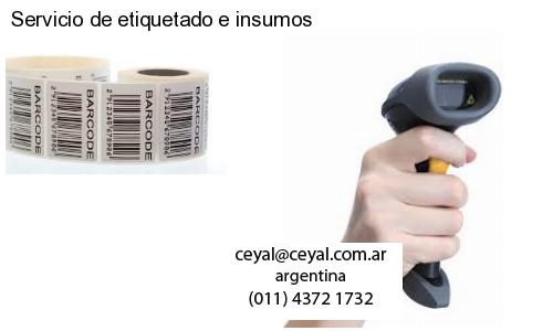 Servicio de etiquetado e insumos