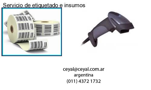 Servicio de etiquetado e insumos