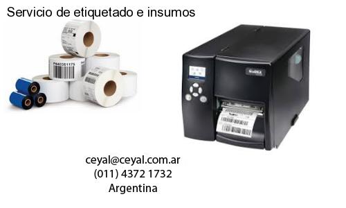 Servicio de etiquetado e insumos