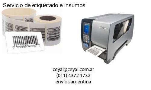 Servicio de etiquetado e insumos