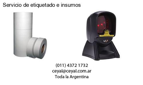 Servicio de etiquetado e insumos