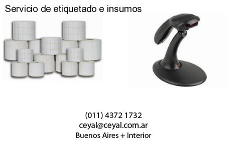 Servicio de etiquetado e insumos