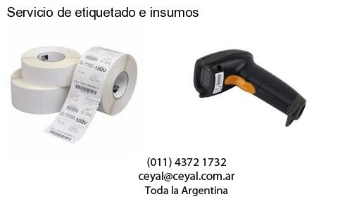 Servicio de etiquetado e insumos