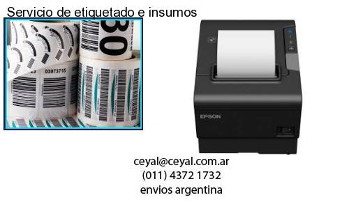 Servicio de etiquetado e insumos
