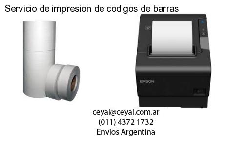 Servicio de impresion de codigos de barras