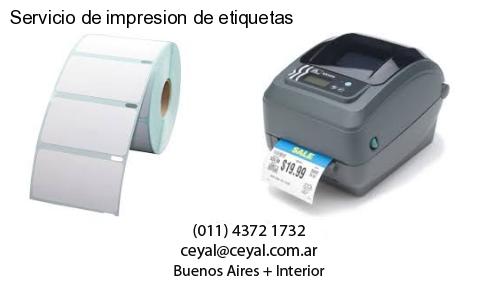 Servicio de impresion de etiquetas