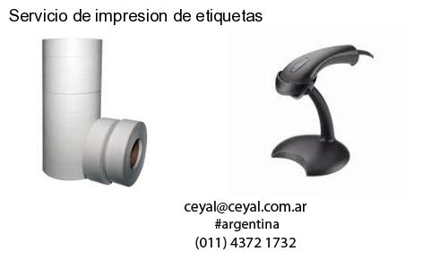 Servicio de impresion de etiquetas