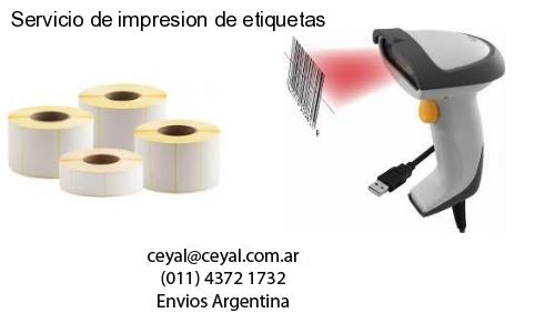 Servicio de impresion de etiquetas