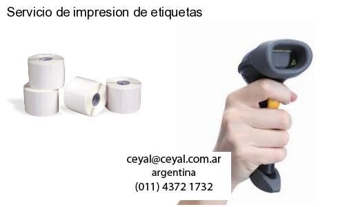 Servicio de impresion de etiquetas
