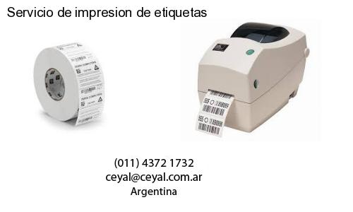 Servicio de impresion de etiquetas