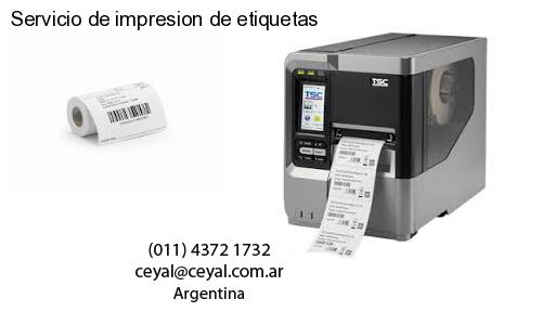 Servicio de impresion de etiquetas