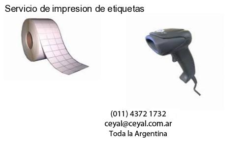 Servicio de impresion de etiquetas