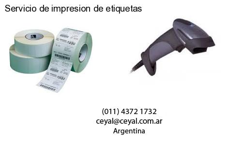 Servicio de impresion de etiquetas