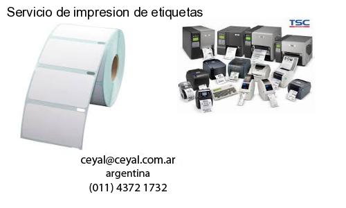 Servicio de impresion de etiquetas