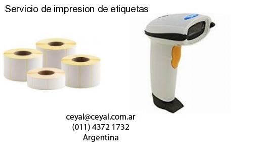 Servicio de impresion de etiquetas