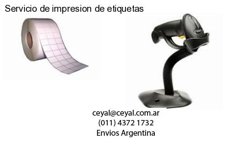 Servicio de impresion de etiquetas