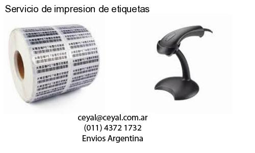 Servicio de impresion de etiquetas