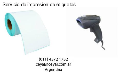Servicio de impresion de etiquetas