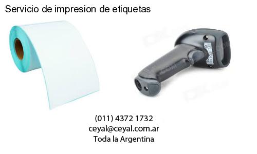 Servicio de impresion de etiquetas