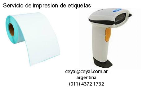 Servicio de impresion de etiquetas