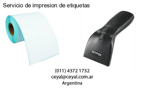 Servicio de impresion de etiquetas