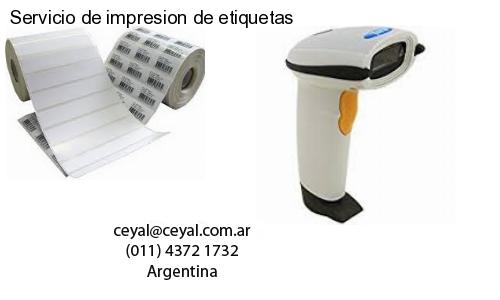 Servicio de impresion de etiquetas